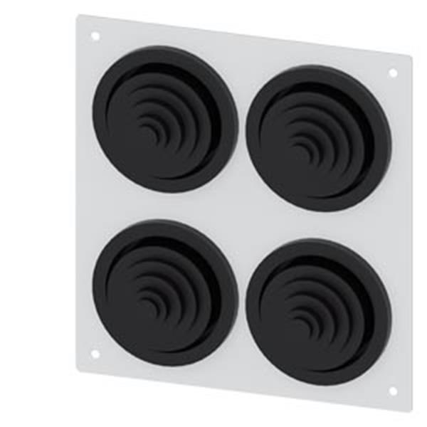 Siemens Alpha 1250 DIN Flanschplatte mit 4 x Gummitülle 8HC6900 IP55 Siemens Alpha 1250 DIN Flanschplatte mit 4 x Gummitülle 8HC6900 IP55