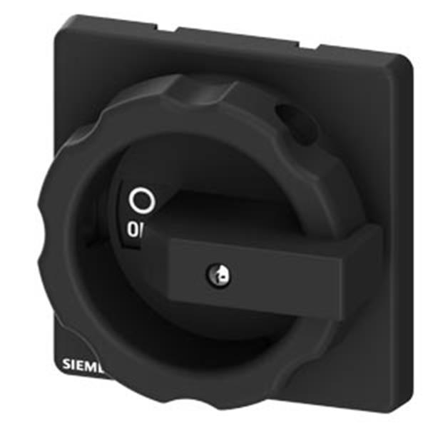 Siemens Drehantrieb, Betätigungsknebel schwarz, für Isolierstoffkapselung, für 1