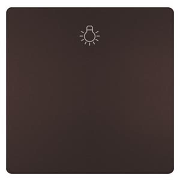 Siemens DELTA style Wippe mit Symbol Licht, schoko