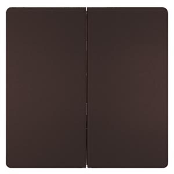 Siemens DELTA style Wippe 2-fach neutral für Serienschalter, schoko