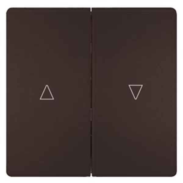 Siemens DELTA style Wippe 2-fach mit Jalousiesymbolen Auf/Ab, schoko