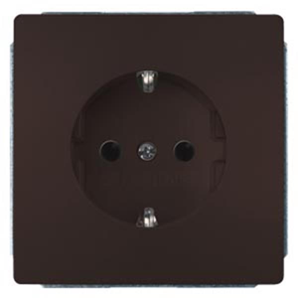 Siemens DELTA style SCHUKO-Steckdose mit erhöhtem Berührungsschutz, schoko