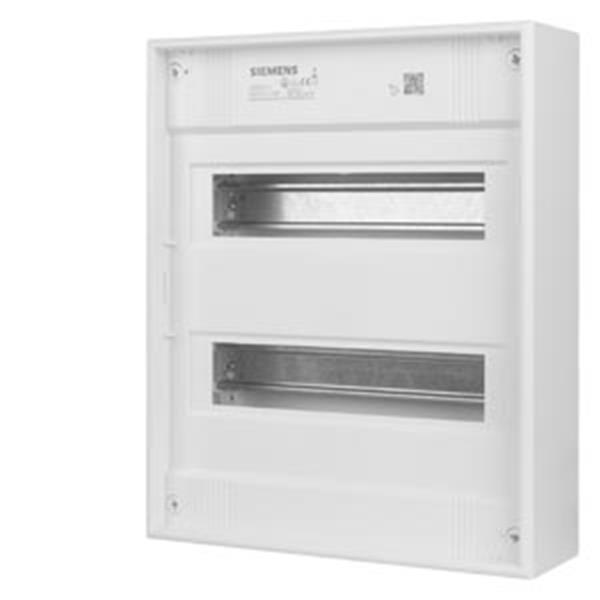 Siemens SIMBOX XL Aufputz, ohne Tür 2-reihig-2x 12 TE (14 TE) nur 1 x PE Steckkl