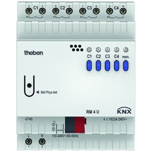 Theben Schaltaktor 4-fach       RM-4-U-KNX