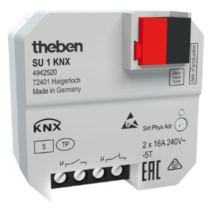 Theben UP-Schaltaktor, 1 Kanal SU-1-KNX Theben UP-Schaltaktor, 1 Kanal SU-1-KNX