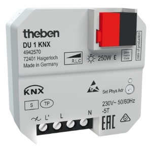 Theben UP-Dimmaktor, 1 Kanal DU-1-KNX Theben UP-Dimmaktor, 1 Kanal DU-1-KNX