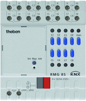Theben Schaltaktor 8-fach      RMG-8-S-KNX