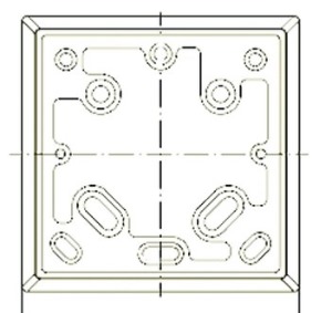 Theben Adapterplatte UP-Dose 9070480 Theben Adapterplatte UP-Dose 9070480