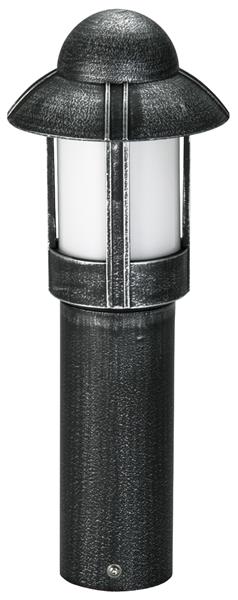 Sockelleuchte Typ Nr. 0531 - Farbe: schwarz-Silber, für 1 x Lampe, E27