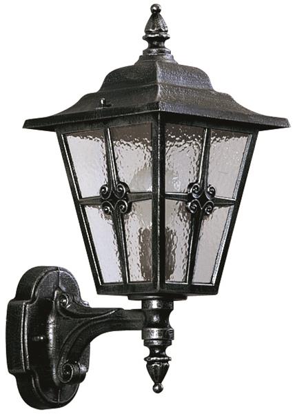 Wandleuchte Typ Nr. 1804 - Farbe: schwarz-Silber, für 1 x Lampe,E27