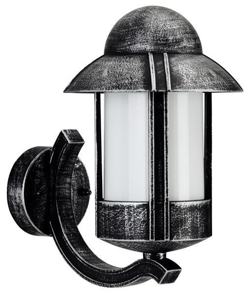 Wandleuchte Typ Nr. 1840 - Farbe: schwarz-Silber, für 1 x Lampe, E27