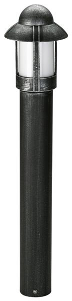 Pollerleuchte Typ Nr. 2025 - Farbe: schwarz-Silber, für 1 x Lampe, E27