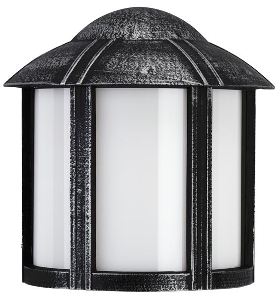 Wandleuchte Typ Nr. 3221 - Farbe: schwarz-Silber, für 1 x Lampe, E27