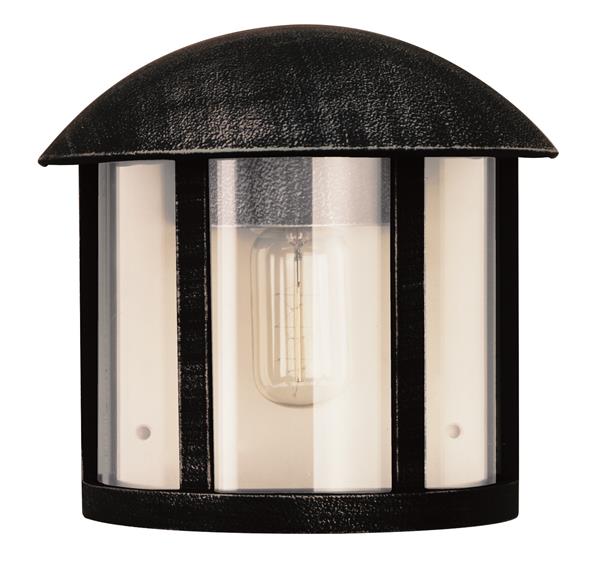 Wandleuchte Typ Nr. 3225 - Farbe: schwarz-Silber, für 1 x Lampe, E27