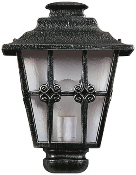 Wandleuchte Typ Nr. 3227 - Farbe: schwarz-Silber, für 1 x Lampe, E27