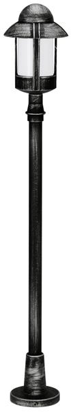 Wegeleuchte Typ Nr. 4141 - Farbe: schwarz-Silber, für 1 x Lampe, E27