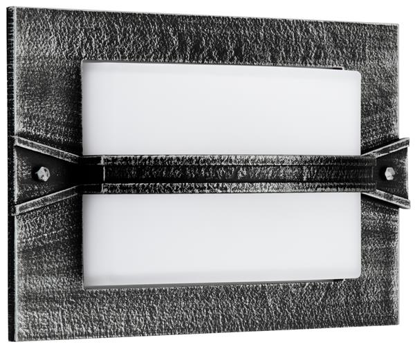 Wand- und Deckenleuchte Typ Nr. 6263 - Farbe: schwarz-Silber, für 1 x Lampe, E27