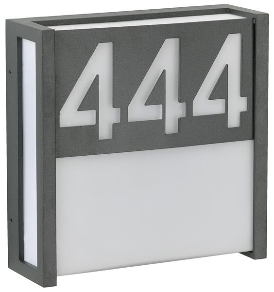 Hausnummer-Blende zu 32 Typ ..6401 - Farbe: anthrazit