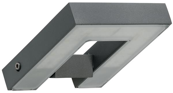 Wandleuchte Typ Nr. 0219 - schwenkbar - Farbe: anthrazit, mit 1 x LED 16 W, 3000