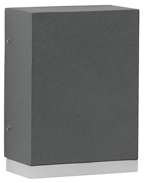 Wandleuchte Typ Nr. 0325 - Farbe: anthrazit, mit 1 x LED 3,2 W, 2 Ersatzgläser 9