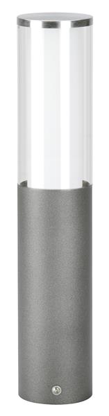 Sockelleuchte Typ Nr. 0545 - Farbe: Edelstahl/anthrazit für 1 x Lampe max. 20 W,