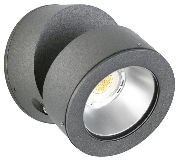 Wandstrahler Typ Nr. 2389 - Farbe: anthrazit, mit 1 x LED 12 W, 1200 lm