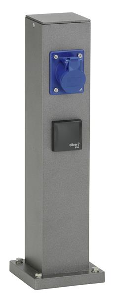 Energiesäule leer Typ Nr. 4405 bis zu 3 Einsätzen - Farbe: anthrazit,