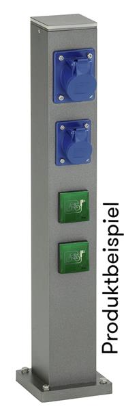 Energiesäule leer Typ Nr. 4407 bis zu 5 Einsätzen - Farbe: anthrazit,