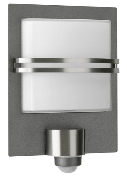 Wandleuchte Typ Nr. 6251 mit BWM - Farbe: anthrazit, 1 x Lampe, E27