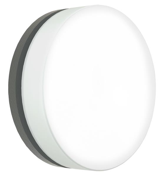 Wand- und Deckenleuchte, Typ Nr. 6307 - Farbe: anthrazit, 1 x LED 12 W, 1200 lm