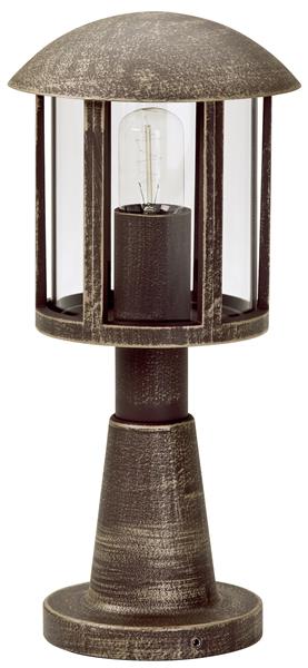 Sockelleuchte Typ Nr. 0542 - Farbe: braun-messing, für 1 x Lampe, E27