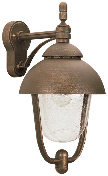 Wandleuchte Typ Nr. 0689 - Farbe: braun-messing, für 1 x Lampe, E27