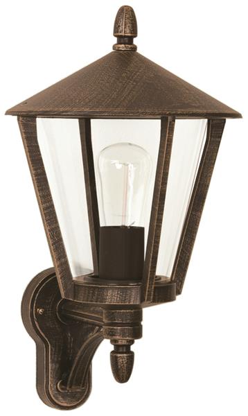 Wandleuchte Typ Nr. 1814 - Farbe: braun-messing, für 1 x Lampe, E27