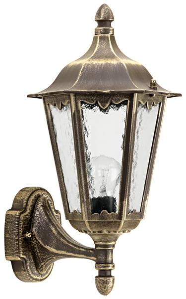 Wandleuchte Typ Nr. 1818 - Farbe: braun-messing, für 1 x Lampe, E27