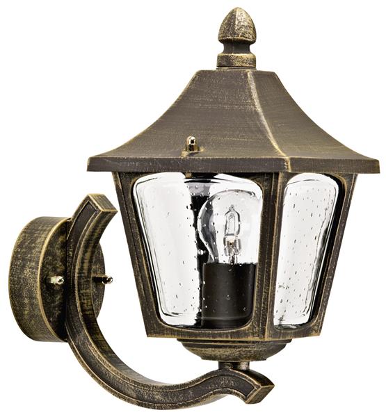 Wandleuchte Typ Nr. 1820 - Farbe: braun-messing, für 1 x Lampe, E27