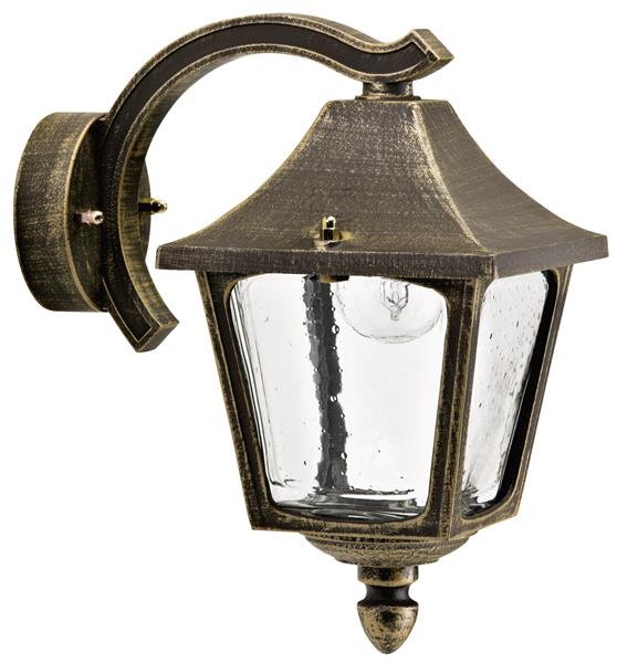 Wandleuchte Typ Nr. 1821 - Farbe: braun-messing, für 1 x Lampe, E27