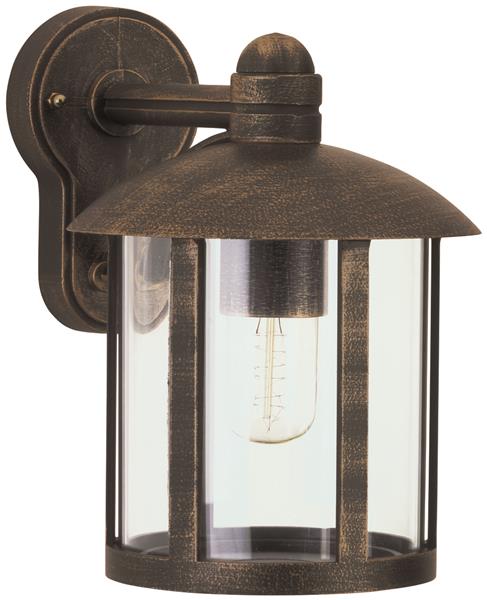 Wandleuchte Typ Nr. 1835 - Farbe: braun-messing, für 1 x Lampe, E27