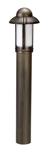 Pollerleuchte Typ Nr. 2025 - Farbe: braun-messing, für 1 x Lampe, E27