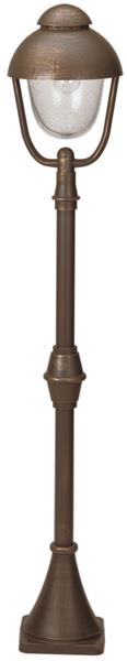 Wegeleuchte Typ Nr. 2029 - Farbe: braun-messing, für 1 x Lampe, E27*** ACHTUNG: