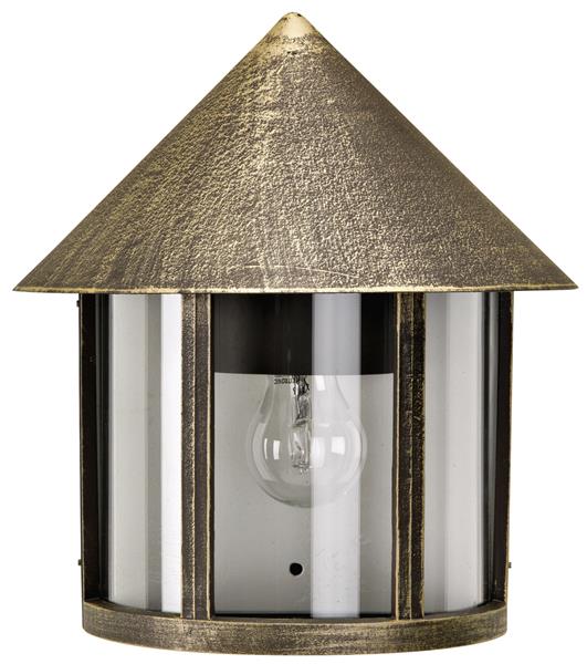 Wandleuchte Typ Nr. 3222 - Farbe: braun-messing, für 1 x Lampe, E27