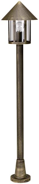 Wegeleuchte Typ Nr. 4126 - Farbe: braun-messing, für 1 x Lampe, E27