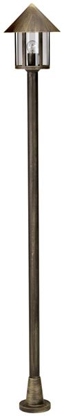 Mastleuchte 1-fl. Typ Nr. 4127 - Farbe: braun-messing, für 1 x Lampe, E27