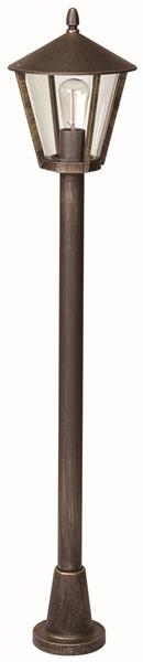 Wegeleuchte Typ Nr. 4129 - Farbe: braun-messing, für 1 x Lampe, E27