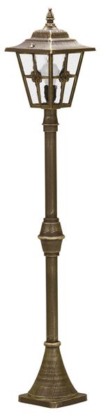 Wegeleuchte Typ Nr. 4136 - Farbe: braun-messing, für 1 x Lampe, E27