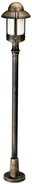 Wegeleuchte Typ Nr. 4141 - Farbe: braun-messing, für 1 x Lampe, E27