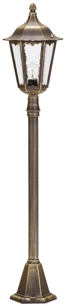 Wegeleuchte Typ Nr. 4142 - Farbe: braun-messing, für 1 x Lampe, E27
