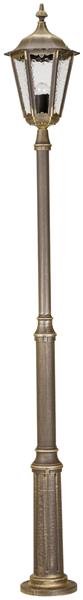 Mastleuchte Typ Nr. 4147 - Farbe: braun-messing, für 1 x Lampe, E27
