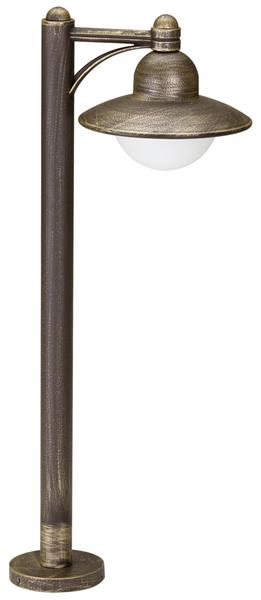 Wegeleuchte Typ Nr. 4150 - Farbe: braun-messing, für 1 x QA55 - 57 W,E27