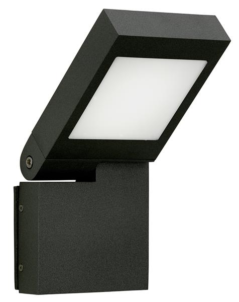 Wandleuchte Typ Nr. 0111 - schwenkbar - Farbe: schwarz, mit 1 x LED 14 W, 3000 K