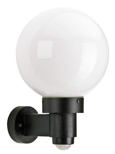 Wandleuchte Typ Nr. 0257 - Farbe: schwarz, mit BWM für 1 x Lampe, E27